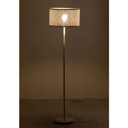 Amara Handcrafted Rattan Cane Floor Lamp
