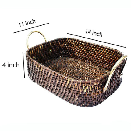 Amara Handwoven Wicker Storage Basket