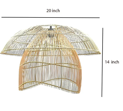 Handcrafted Bamboo Rattan Pendant Light Anala