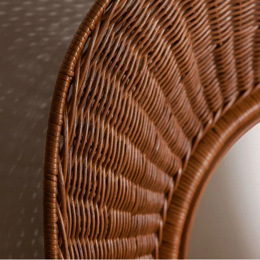 Anala Handcrafted Rattan Wall Mirror