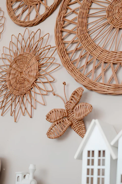 Anala Handcrafted Wicker Wall Art