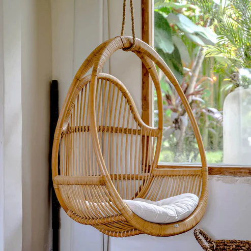 Anala Handcrafted Bamboo Cane Swing Chair