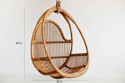 Anala Handcrafted Bamboo Cane Swing Chair