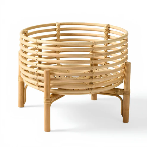 Ananya Handcrafted Rattan Planter with Stand