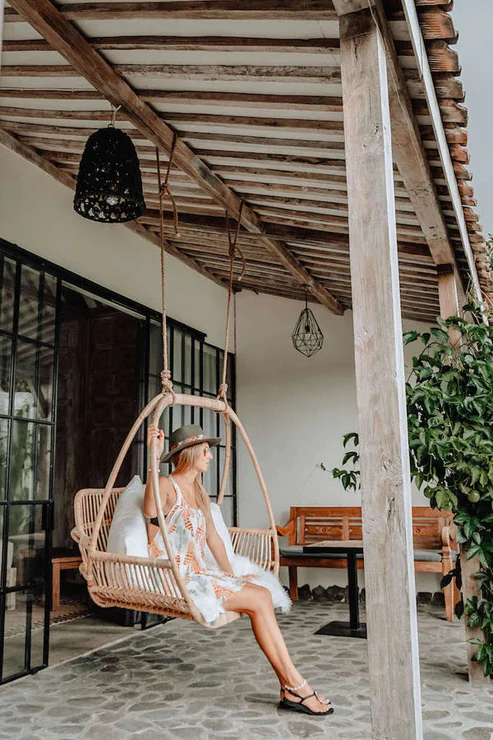 Ananya Handcrafted Bamboo Cane Swing Chair