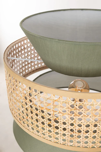 Angelea Handcrafted Rattan Cane Floor Lamp