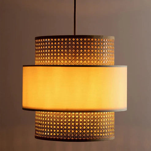 Handcrafted Bamboo Rattan Ceiling Light Anika