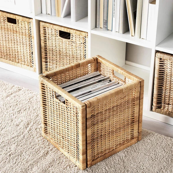 Anuja Handwoven Wicker Wardrobe Storage Basket