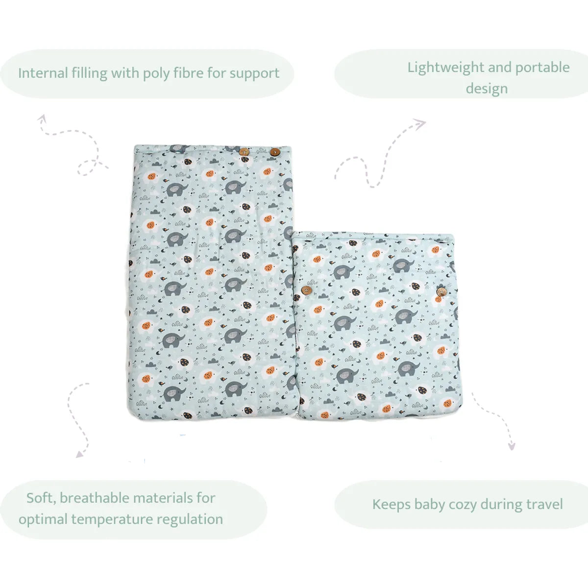 Appu and friends Muslin Carrier Nest & Sleeping Bag