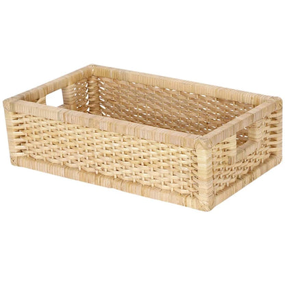 Aria Handwoven Wicker & Rattan Storage Basket