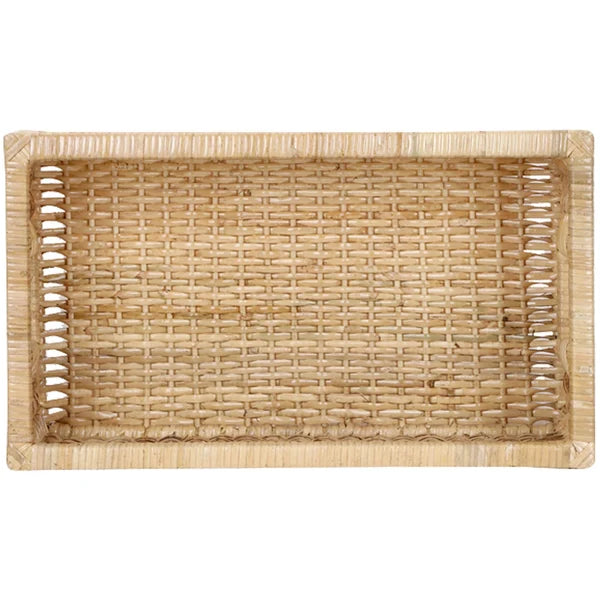 Aria Handwoven Wicker & Rattan Storage Basket