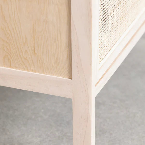 Arjita Rattan Wood Sideboard and Wooden Cabinet