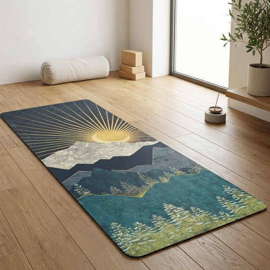 Professional PU & Natural Rubber Yoga Mat - 6mm Arabian Night