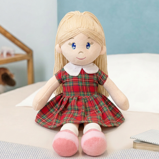 Mirada Classic School Girl Rag Doll Plush Toy – 38cm