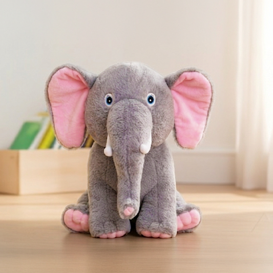 Mirada Jumbo-Eared Grey Elephant Plush Toy – 32cm