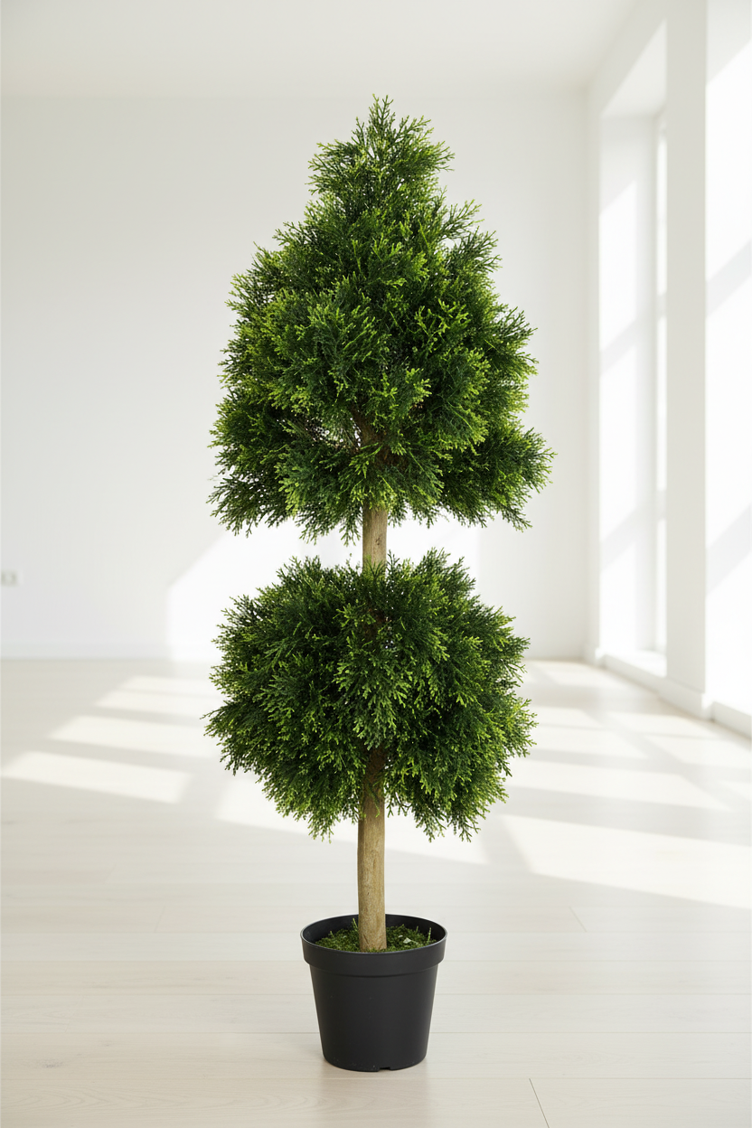 Artificial Cypress Tree 63″| Tall Indoor Faux Topiary