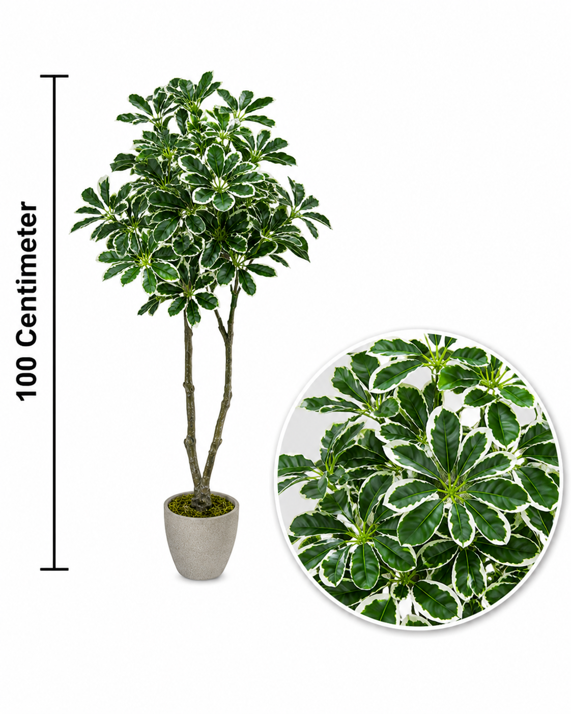 Artificial Umbrella Plant - 39.37″ Faux Decor