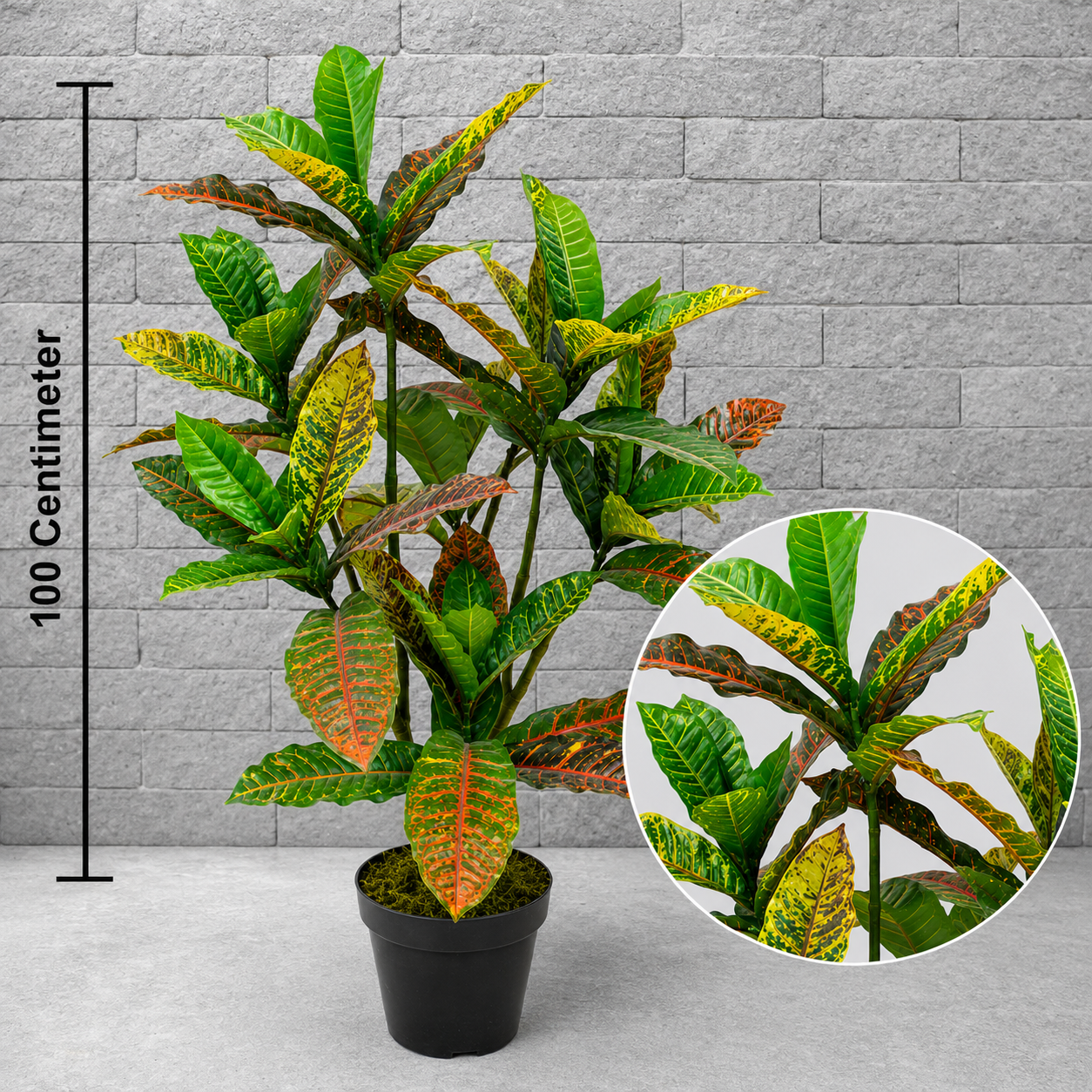 Artificial Codiaeum 39.37-Inch Faux Plant