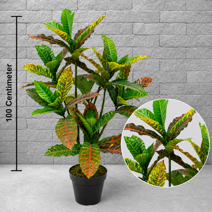 Artificial Codiaeum 39.37-Inch Faux Plant