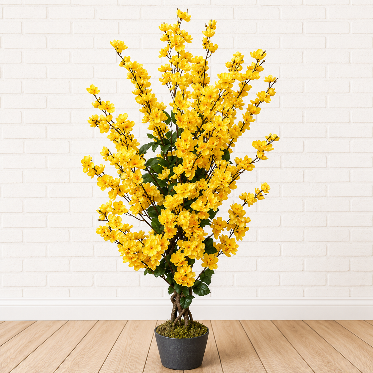 Artificial Winter Sweet Yellow Plant - 35.43″