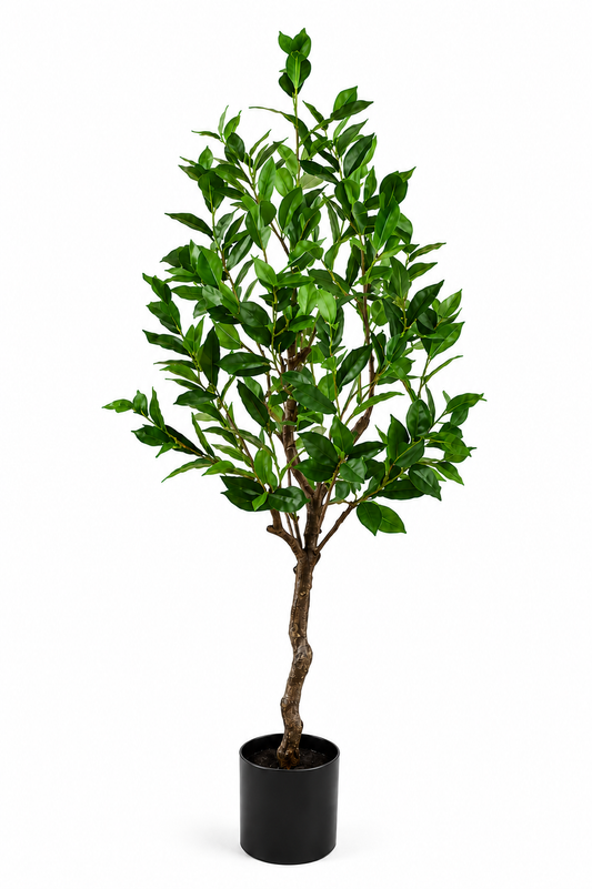 Artificial Laurel Plant - 47″ Faux Green Tree