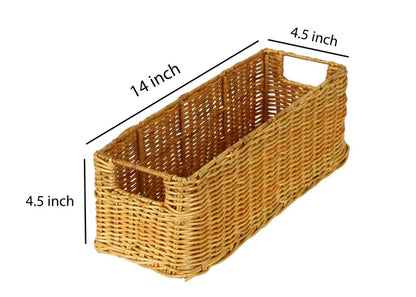 Asha Handwoven Rattan Vanity Tray