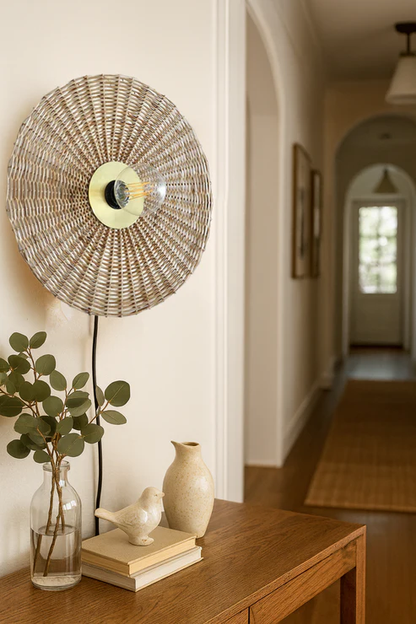 Asmee Handcrafted Jute Wall Lamp