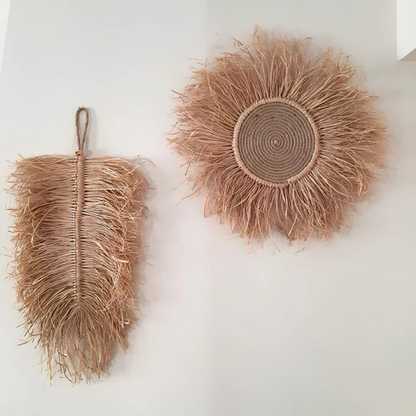 Asmee Handcrafted Wicker Wall Art