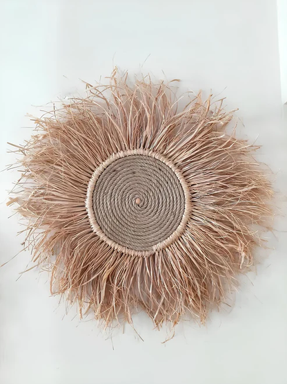 Asmee Handcrafted Wicker Wall Art