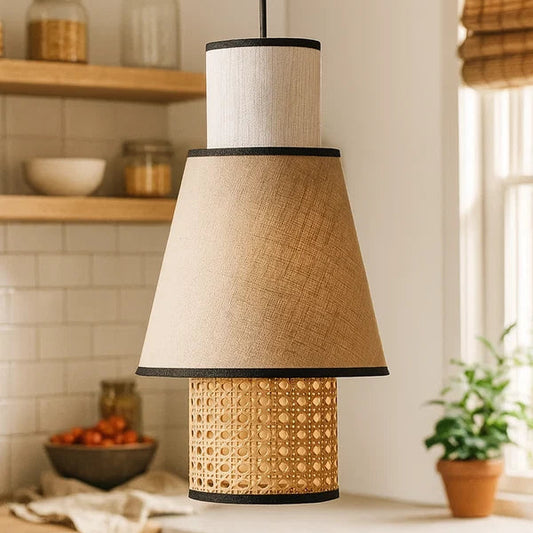 Astara Rattan Cane Hanging Light