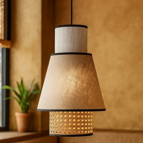 Astara Rattan Cane Hanging Light