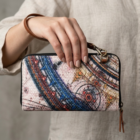 Astro Wristlet Canvas Wallet