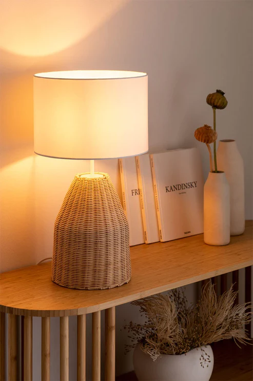 Asuka Handcrafted Rattan Table Lamp