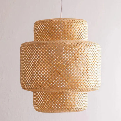 Handcrafted Bamboo Rattan Ceiling Light Aurora