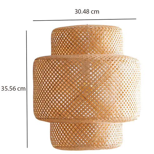 Handcrafted Bamboo Rattan Ceiling Light Aurora