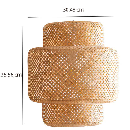 Handcrafted Bamboo Rattan Ceiling Light Aurora