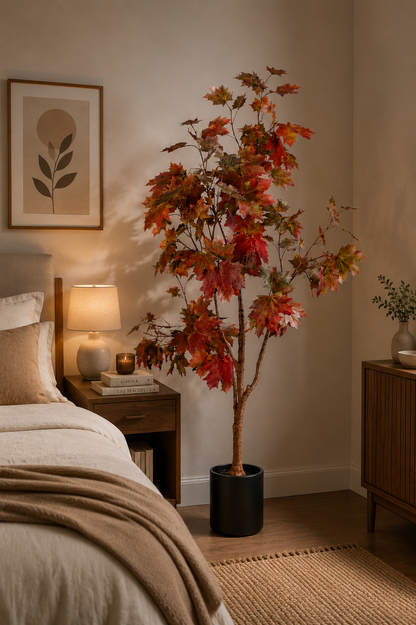 Premium Artificial Autumn Maple Tree 59"