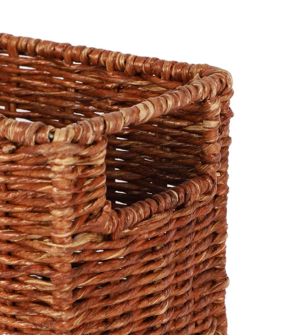 Avani Handwoven Wicker Vanity Tray for Dressing Table