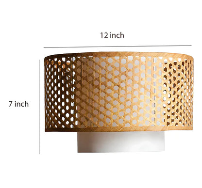 Handcrafted Bamboo Rattan Ceiling Light Avery