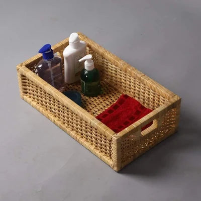 Avery Handwoven Rattan Storage Basket Set of 3