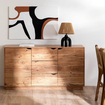 Avya Handcrafted Rattan & Solid Wood Sideboard