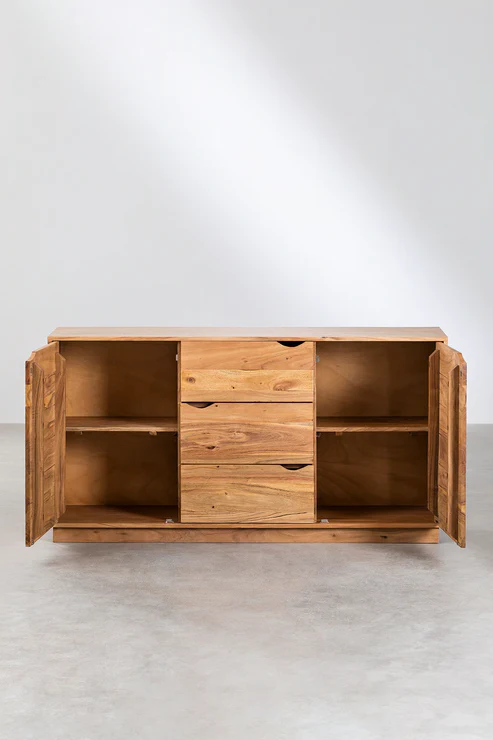 Avya Handcrafted Rattan & Solid Wood Sideboard