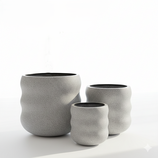 BAALI Textured Wave Planters – Premium Stylish Design for Unique Spaces