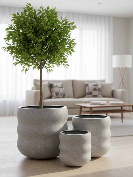 BAALI Textured Wave Planters – Premium Stylish Design for Unique Spaces