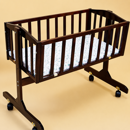 FurniFest Wooden Baby Cradle for 0 to 12 Months