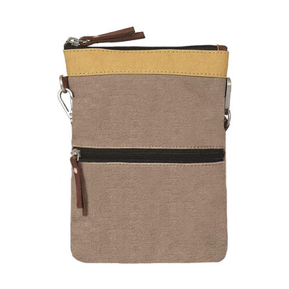 Artaflora – 100% Cotton Canvas Small Sling Crossbody Bag with Stylish Design for Women