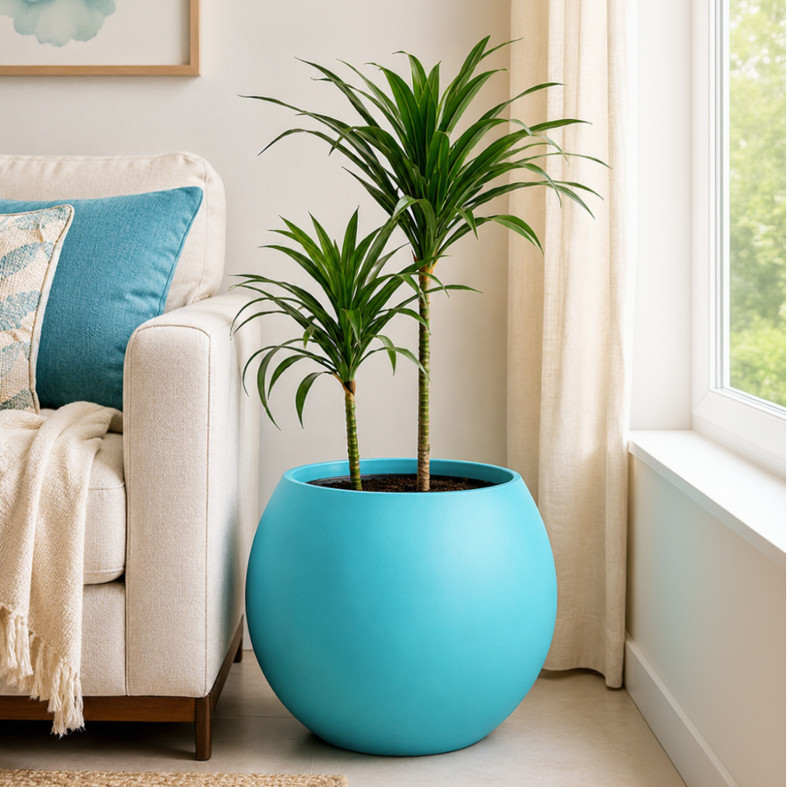 Ball Matt Fiberglass Planter
