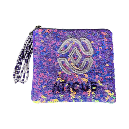 Sleek Seed Bead Rectangular Coin Purse