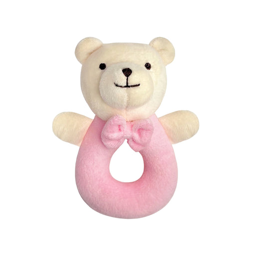 Ring Rattle - Bear Pink