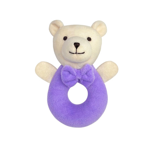 Ring Rattle - Bear Purple